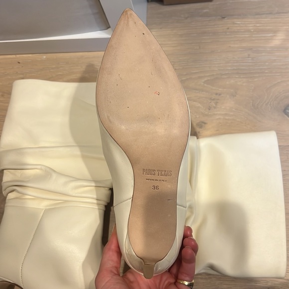 Paris Texas ivory scrunch boot - Picture 2 of 2